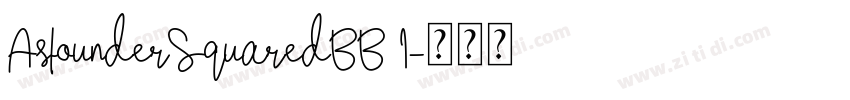 AstounderSquaredBB I字体转换